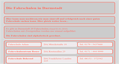Desktop Screenshot of fahrschuledarmstadt.de