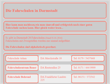 Tablet Screenshot of fahrschuledarmstadt.de